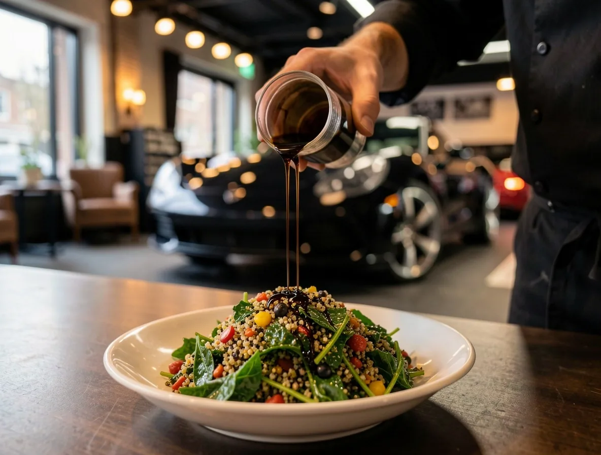 Luxe seizoenssalade met verse Amsterdamse microgreens
