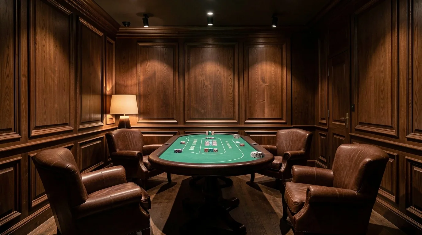 De besloten poker lounge van Corvessas aan de Keizersgracht