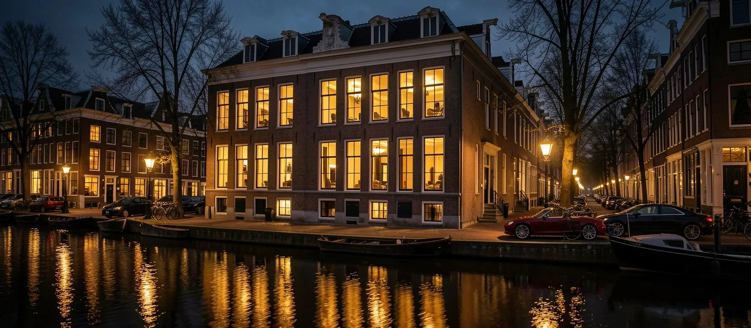 Het pand van Corvessas aan de Keizersgracht Amsterdam